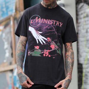 Ministry With Sympathy Album Cover T-Shirt S VTG